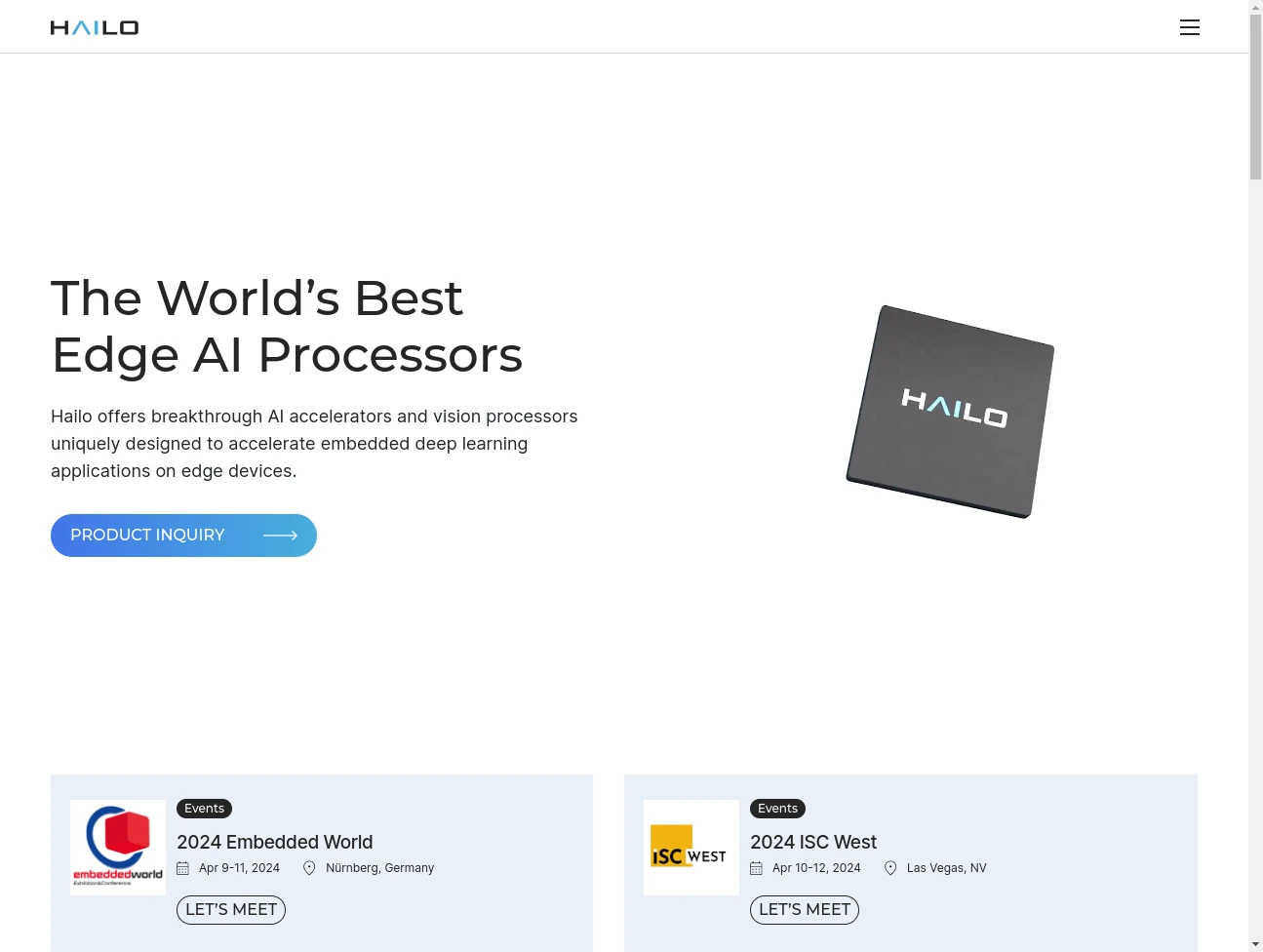 Screenshot of the website of Hailo