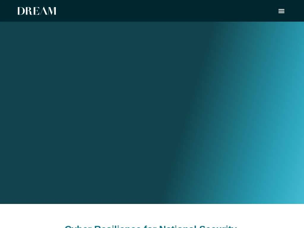 Screenshot of the website of Dream