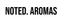Logo for Noted Aromas