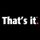 Logo for That’s it